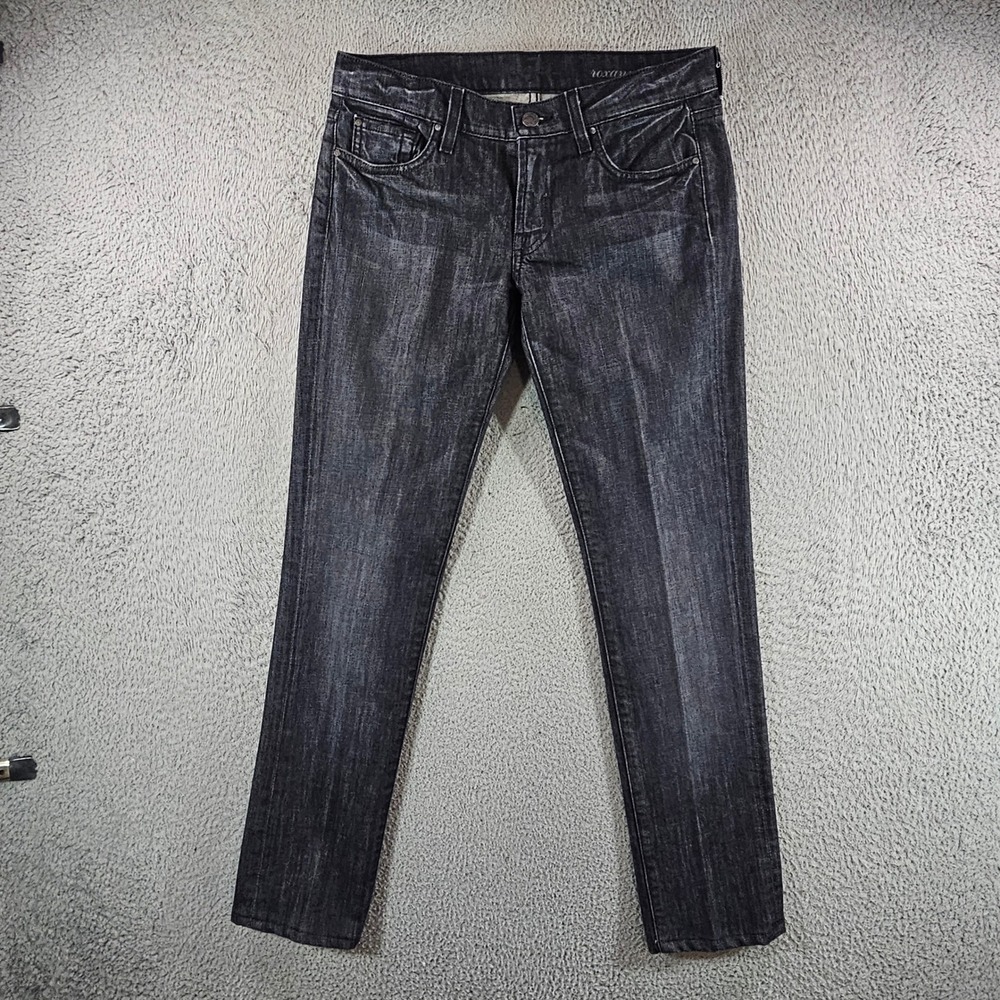 7 For‎ All Mankind Roxanne Slim Fit Jeans Faded Black Stretch Size 27